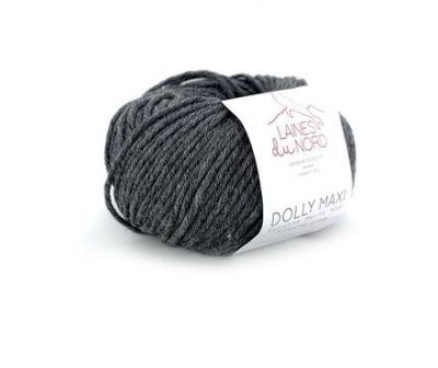 Пряжа Laines Du Nord Dolly Maxi 320 серый меланж 100% меринос экстрафайн 50 г/87 м